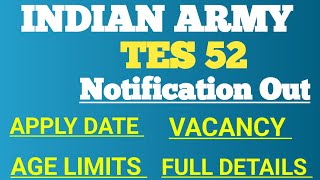 Indian Army Technical Entry Scheme TES 2024 Application Lws Ssb TES Age Eligibility [upl. by Nonad]