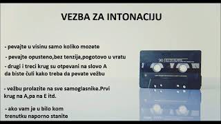 Intonacija  vezba za bolju intonaciju verzija za muskarce [upl. by Yatnuahc988]