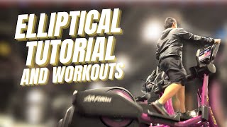 Planet Fitness Elliptical HOW TO USE IT  WORKOUTS FOR BEGINNERS [upl. by Michigan]