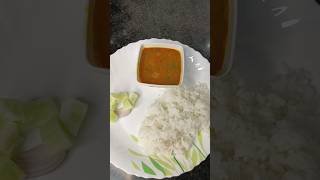 simple Lunch 😋🍛dal riceyoutubeshorts Simple lunch recipes [upl. by Pancho]