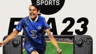 EA Sports FIFA 23 on SteamDeck SteamOS non windows [upl. by Just]