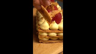 Millefeuille🌷shortssgordon ramsay how to cook millefeuille [upl. by Gwennie]