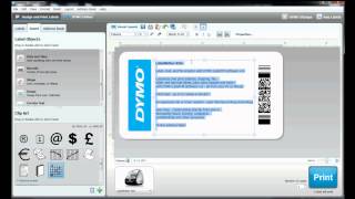 How to build your own label template in DYMO Label Software [upl. by Monto]