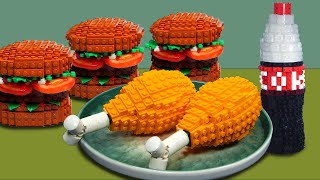 LEGO FOOD Compilation  Best of Lego in Real Life 8  Stop Motion Cooking amp ASMR [upl. by Lexy]