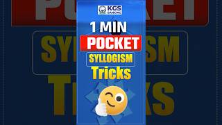 1 Minute Pocket Reasoning  Syllogism Trick  Exam Trick reasoning reasoningtrick syllogisms [upl. by Leone295]