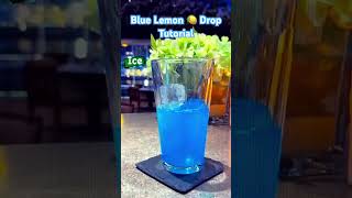 🍋Blue Lemon Drop Tutorial 🍸Pucker Up 🫦 Sweet n Sour Delicious🍧🍹 cocktail [upl. by Pavel777]