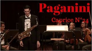 Paganini Caprice No24  Maxime Bazerque Saxophone [upl. by Niveek]