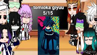 hashiraoyakata sama react to giyuu tomioka 1 repost [upl. by Decato201]