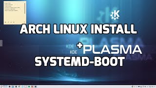 Arch Linux install  systemdboot [upl. by Nnylahs967]