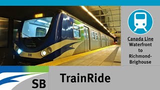 TransLink SkyTrain Canada Line to RichmondBrighouse [upl. by Lashondra]