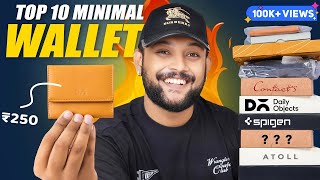 Top 10 Minimal WALLETS for Men UNDER 500 ON AMAZON 🔥 Wallet Haul Review 2024  ONE CHANCE [upl. by Suvart]