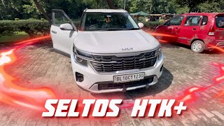 New Kia Seltos HTK Plus diesel automatic  full detailed Walkaround Review [upl. by Leiram]