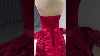 Unusual Highend Burgundy Satin Prom Dresses [upl. by Edlin]