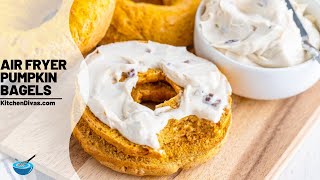 Air Fryer Pumpkin Bagels [upl. by Tavis933]