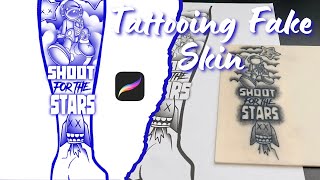 From Design to Skin Tattooing on Fake Skin [upl. by Etnovad618]