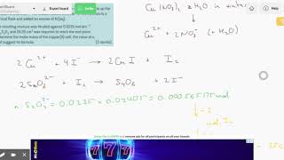 Thiosulfate titration  finding Mr  Challenge A Level Chemistry OCR AQA Edexcel [upl. by Hafital78]