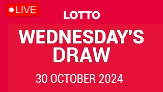 The National Lottery Lotto Draw Live results from Wednesday 30 October 2024  tonights lotto [upl. by Jaunita]