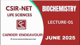 CSIR NET Online Classes  Life Sciences  Biochemistry Lecture1 csirnet csirnetlifesciences [upl. by Jacques]