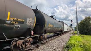 IC 1016 Leads CN A407 At Thomasboro Illinois [upl. by Krakow]