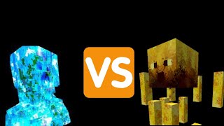 Minecraft Charged Creeper titan VS Blaze titan [upl. by Asum]