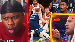 DONTE ON DEMON TIME 👿Minnesota Timberwolves vs New York Knicks REACTION JALEN BRUNSON GET YA POPS [upl. by Airotkiv887]