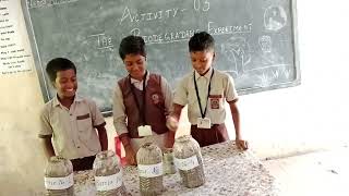 Activity of Wipro project by GSS MOHANPUR 5 biodegradable experiment [upl. by Yorgo401]