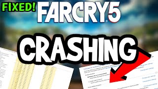 How To Fix Far Cry 5 Crashing 100 FIX [upl. by Arakihc]