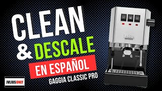 GAGGIA CLASSIC PRO  MANTENIMIENTO CLEAN amp DESCALE [upl. by Sauder]