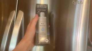 LG refrigerator water filter replacement tutorial [upl. by Nicks]