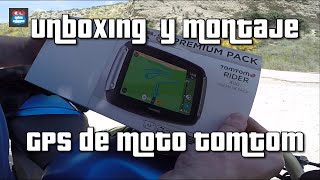 Unboxing y tutorial de montaje GPS moto TomTom  Motovlog en español [upl. by Ardeed363]