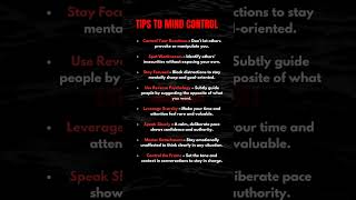 HOW TO MIND CONTROL psychology mindcontrol motivation mindset tips ytshorts shorts [upl. by Braun315]