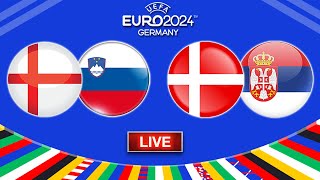 🔴 England vs Slowenien  Dänemark vs Serbien  Uefa Euro 2024  Talk LIVE [upl. by Hillyer]