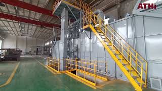 QAT6935 Roller Conveyor Shot Blasting Machine [upl. by Osrock]