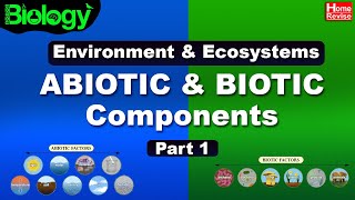 Environment amp Ecosystems  Part 1  Abiotic and Biotic Components  Home Revise [upl. by Froma603]