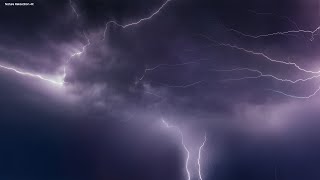 Heavy Thunderstorm Sounds  Relaxing Rain Thunder amp Lightning Ambience for Sleep  HD Nature Video [upl. by Nednyl]