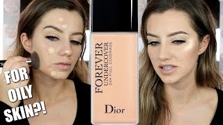 DIORSKIN FOREVER UNDERCOVER 24HR FOUNDATION ReviewWear Test  Oily Skin  Jazzi Filipek [upl. by Lecroy]