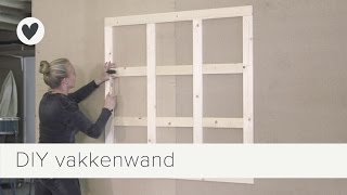 vakkenwand maken  vtwonen  doehetzelf [upl. by Ainelec132]