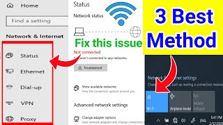 Fix WiFi not showing in windows 10 taskbar  3 Best Methods  WiFi Problem solve  Tips and Tricks [upl. by Ahsrats]