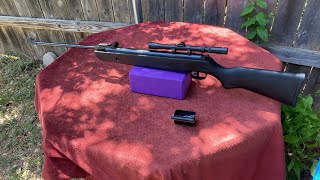 Cannot miss Winchester 1100 177 break barrel 20 yards [upl. by Ardnasirhc]