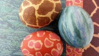 Hand Painted Easter Egg Tutorial inspired by DCWV paper [upl. by Seema]