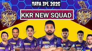 IPL 2025  Kolkata Knight Riders Team Full Squad  KKR New Squad 2025  KKR Team Players List 2025 [upl. by Heiskell413]