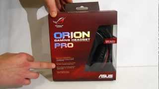 ASUS Orion Pro Gaming Headset Overview at HiTechLegioncom [upl. by Eisoj568]