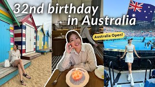 32nd birthday in Australia Watched the Australian Open for the first time [upl. by Trawets]