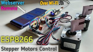 ESP8266 Webserver Control Stepper Motor [upl. by Rolyks]