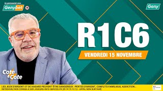 PRONOSTICS COURSES VINCENNES R1C6  15112024  COTE amp COTE GENY COURSES AVEC GENYBET [upl. by Thekla]