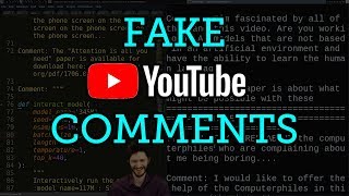 Generating Fake YouTube Comments with GPT2 [upl. by Monreal]