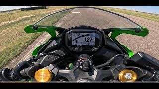 Kawasaki ZX4RR High Plains Raceway 829 Track Day Hot Lap [upl. by Laram]