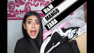 240€ FASHION HAUL 2018  HampM Mango Zara⎪Sedoso [upl. by Eanrahs]