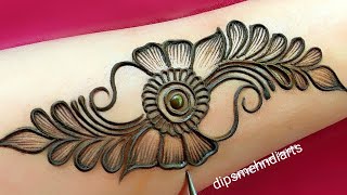 New stylish mehndi design  easy arabic mehndi design  mehndi ka design  mehndi design  mehndi [upl. by Karalynn]