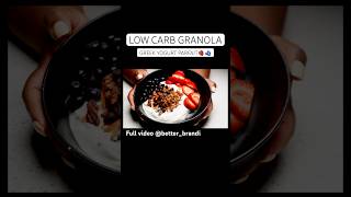 Crunchy And Delicious Low Carb Granola High Protein Low Calorie food cooking lowcarbhighfat [upl. by Rucker]